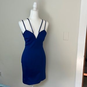 Guess cocktail dress, cobalt blue, size 4, NWT